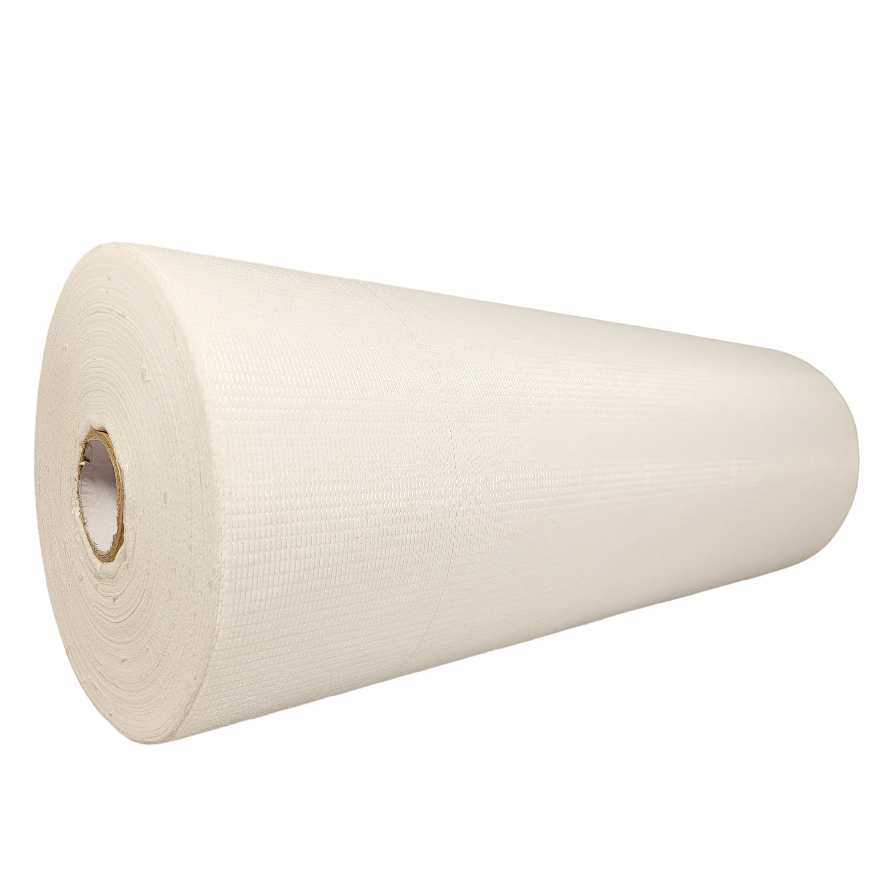 Polyestervlies 120 g/m² – Armierungsvlies für Flachdächer und Terrassen Polyestervlies 120 g/m² – Vorderansicht der 0,50 m Rolle für Flachdach- und Terrassenabdichtung